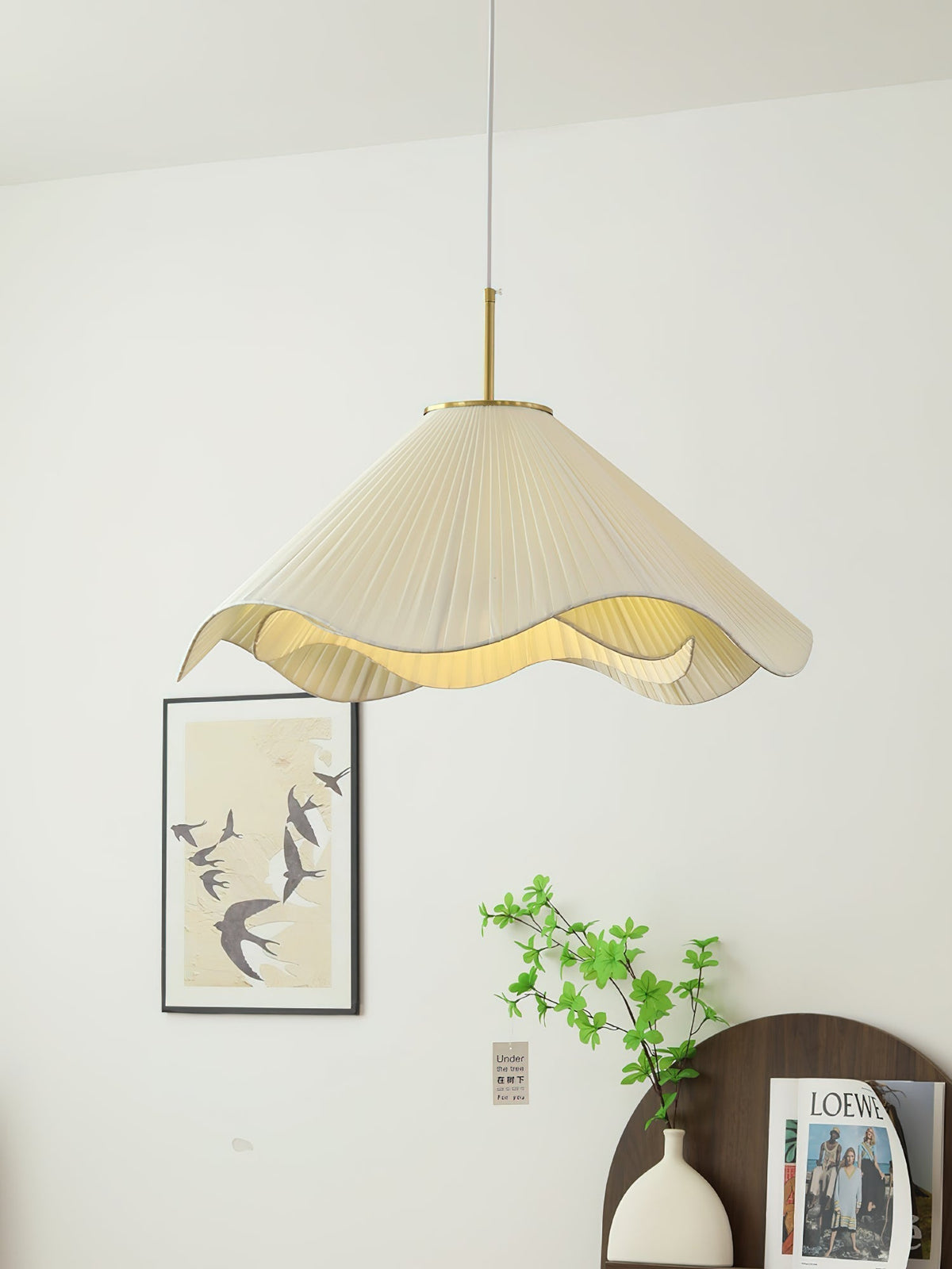 Drift Minimalist Fabric Pendant Light