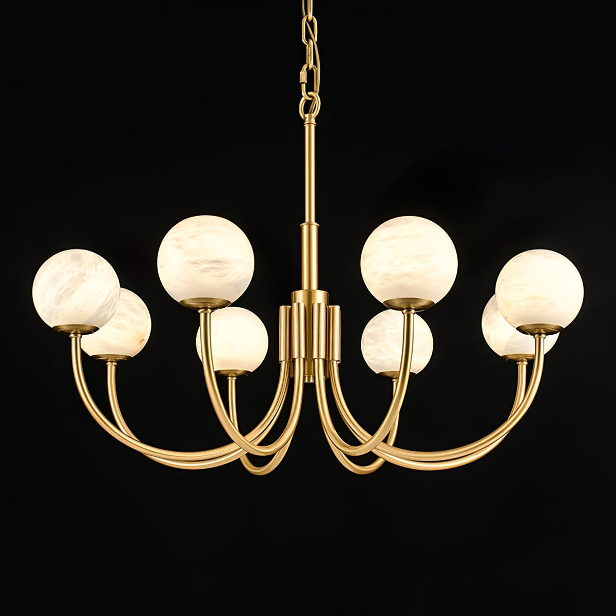 Alira Vintage Alabaster Chandelier Light