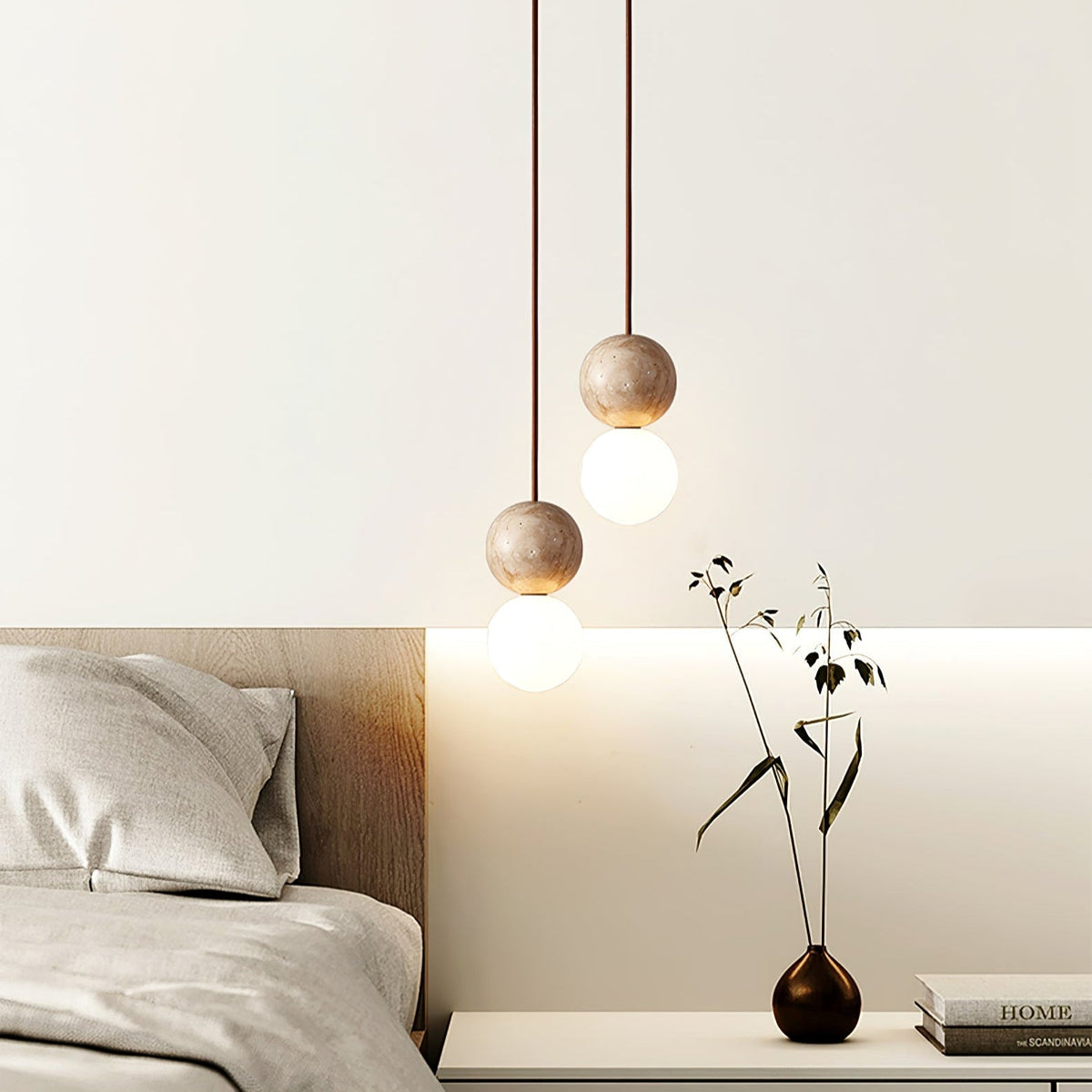 Bohya Travertine Pendant Light