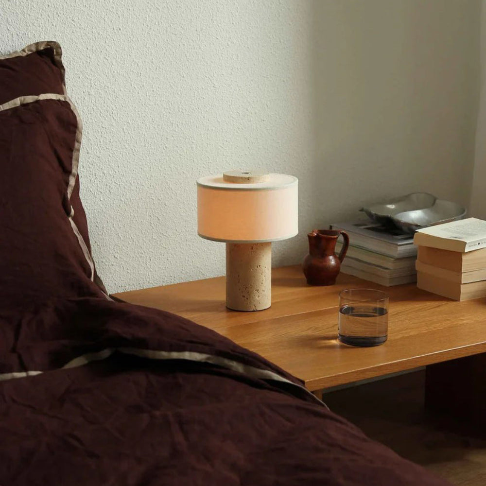 Quenby Marble Portable Table Lamp