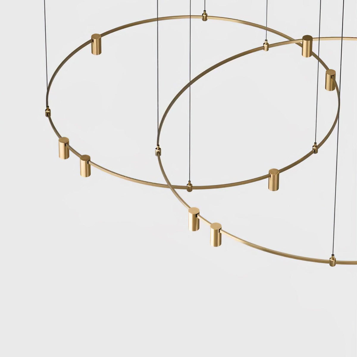 Ivrinir Ringed Brass Pendant Lamp