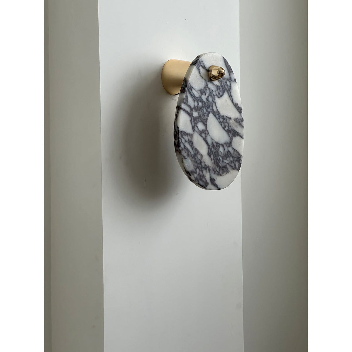 Norduvys Modern Luxurious  Metal Marble Wall Lamp