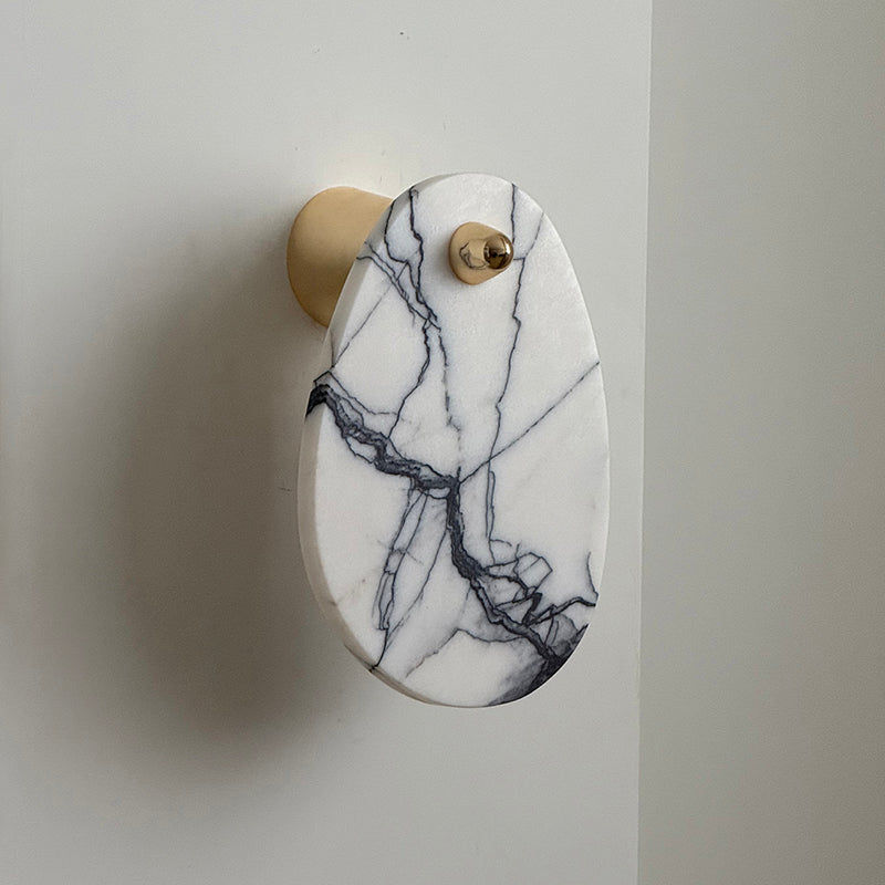 Norduvys Modern Luxurious  Metal Marble Wall Lamp