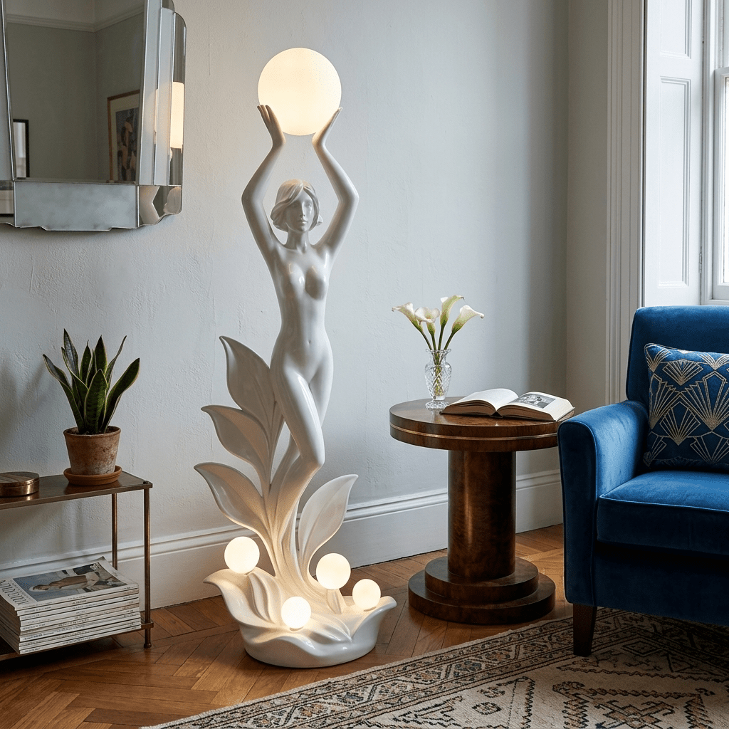 Galatea Aurora Muse Sculptural Floor Lamp