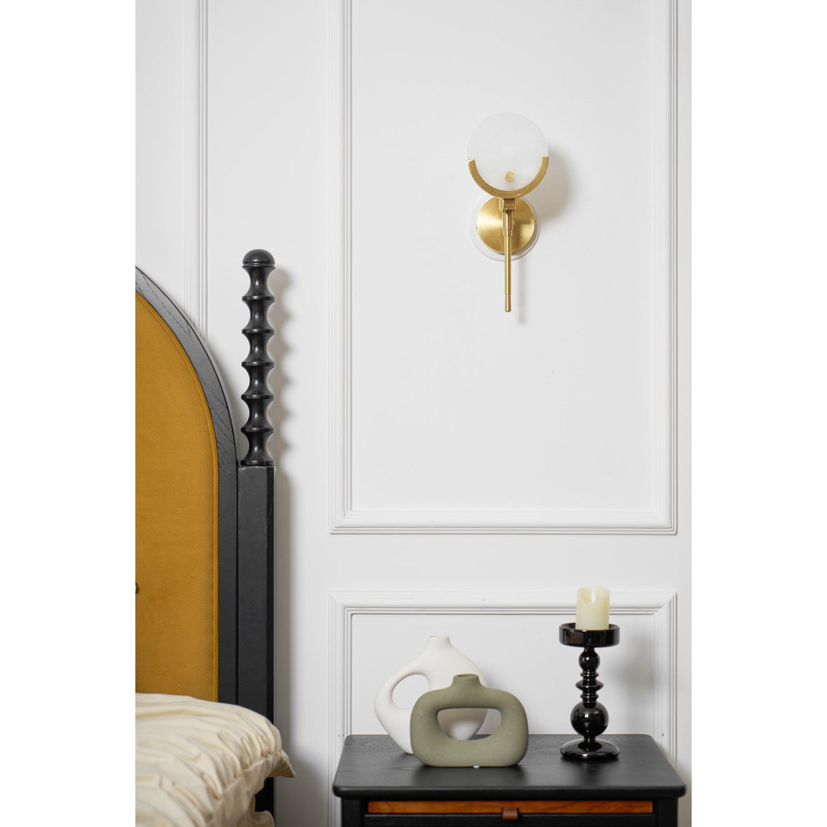 Aminex Sphere Alabaster Wall Light