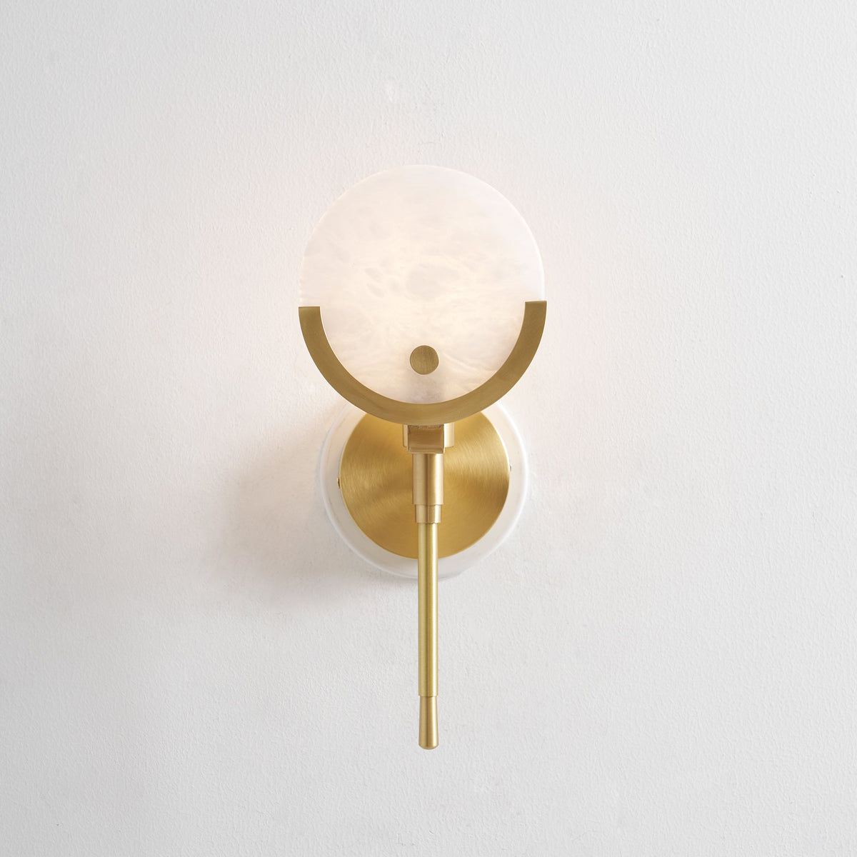 Keden Cradle Alabaster Globe Indoor Wall Light