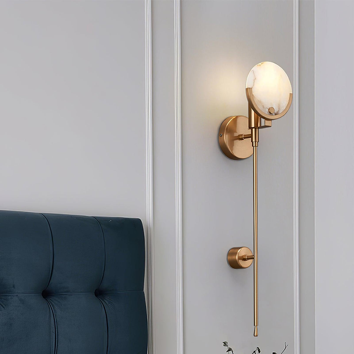 Aminex Sphere Alabaster Wall Light