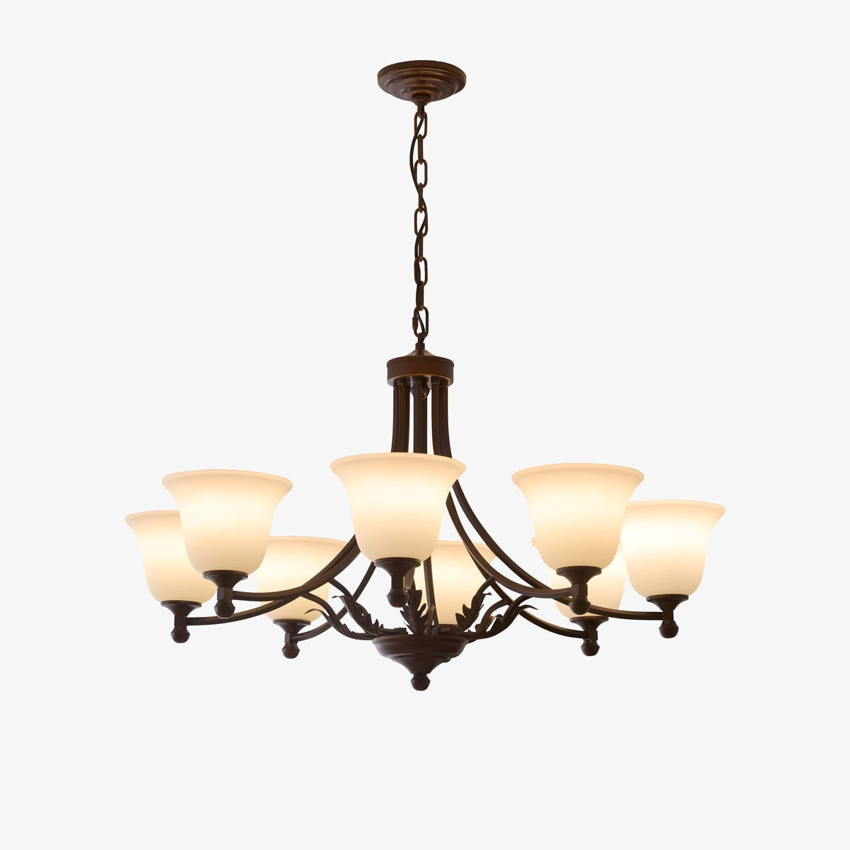 Elorira Traditional Elegance Bloom Glass Chandelier