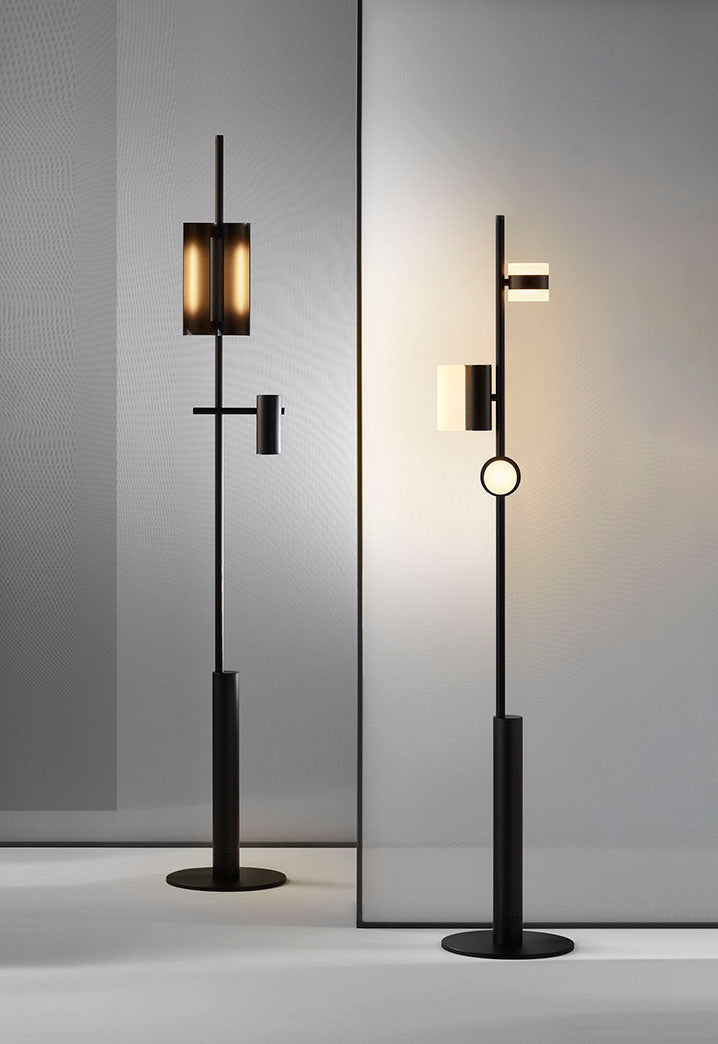 Munell Black Acrylic Floor Lamp
