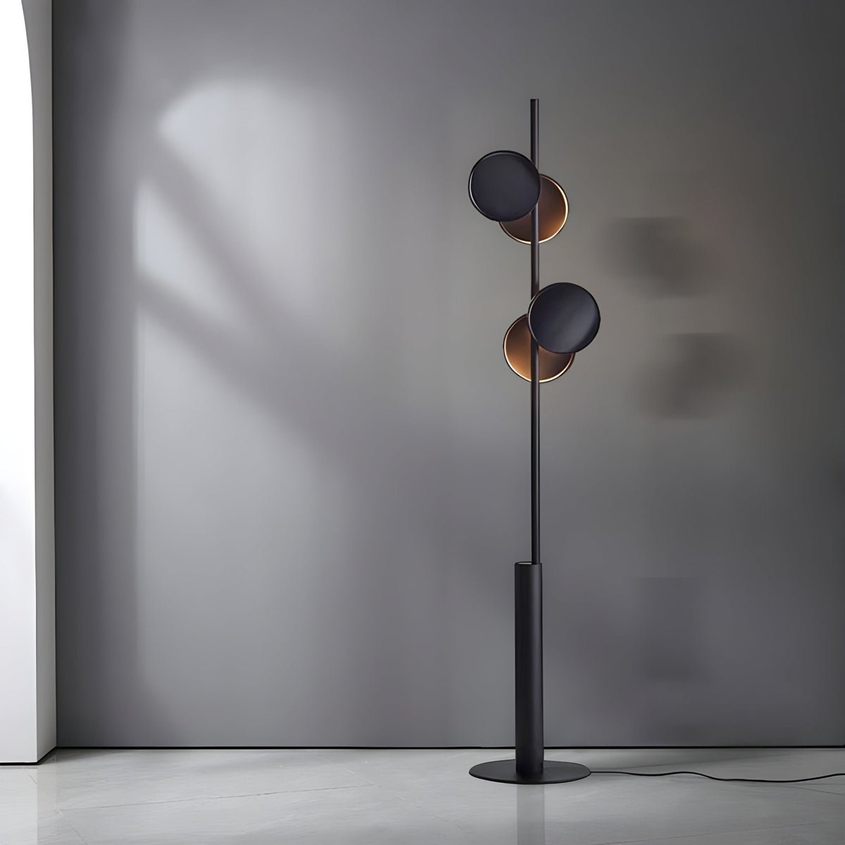 Munell Black Acrylic Floor Lamp