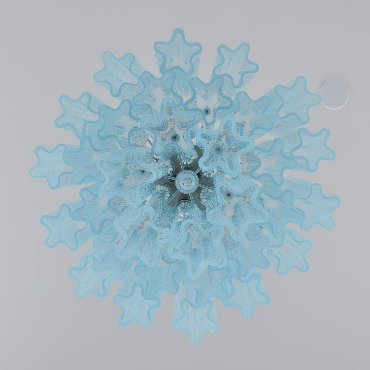 Celys Chandelier Azzura Murano Glass Tube Coastal