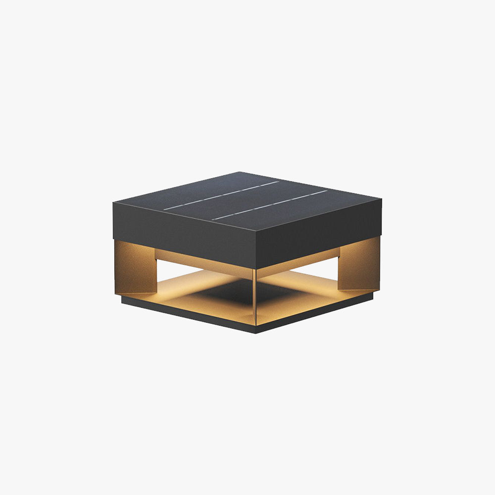 Ray Post Modern Solar Square Metal LED Outdoor Light - Lamp Outdoor