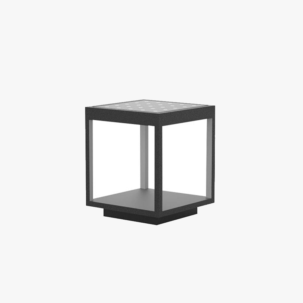 Ray Modern Rectangular Metal LED Outdoor Light Post - Lamp Outdoor