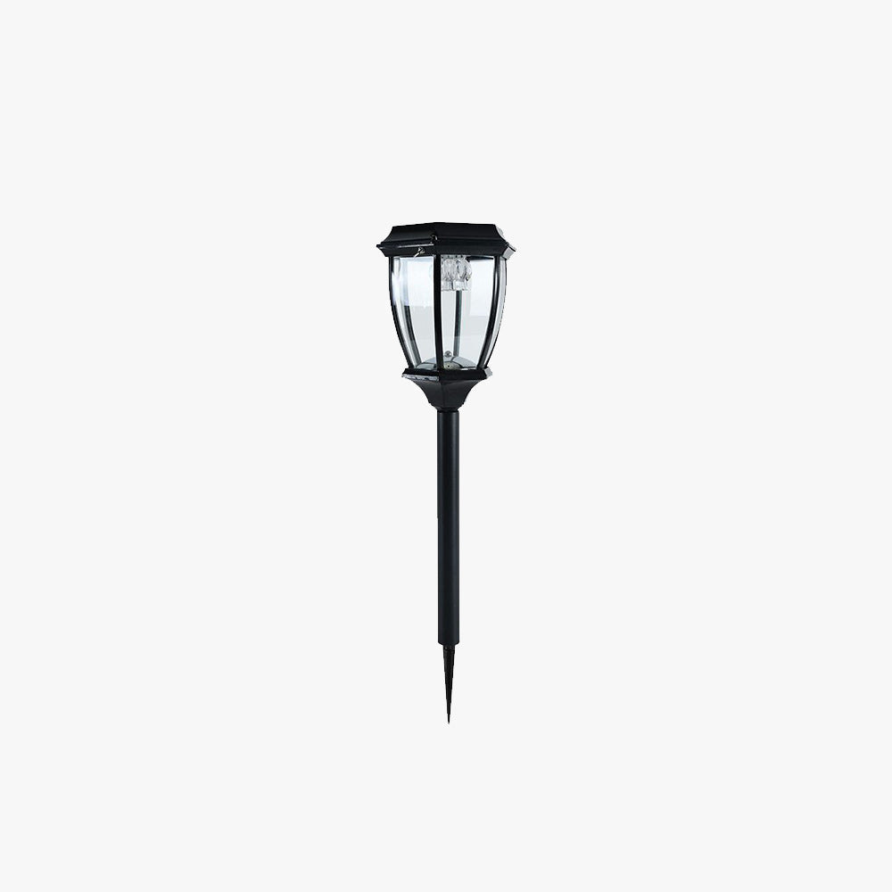 Ray Vintage Lantern Solar Outdoor Path Light Bronze - Lamp Outdoor