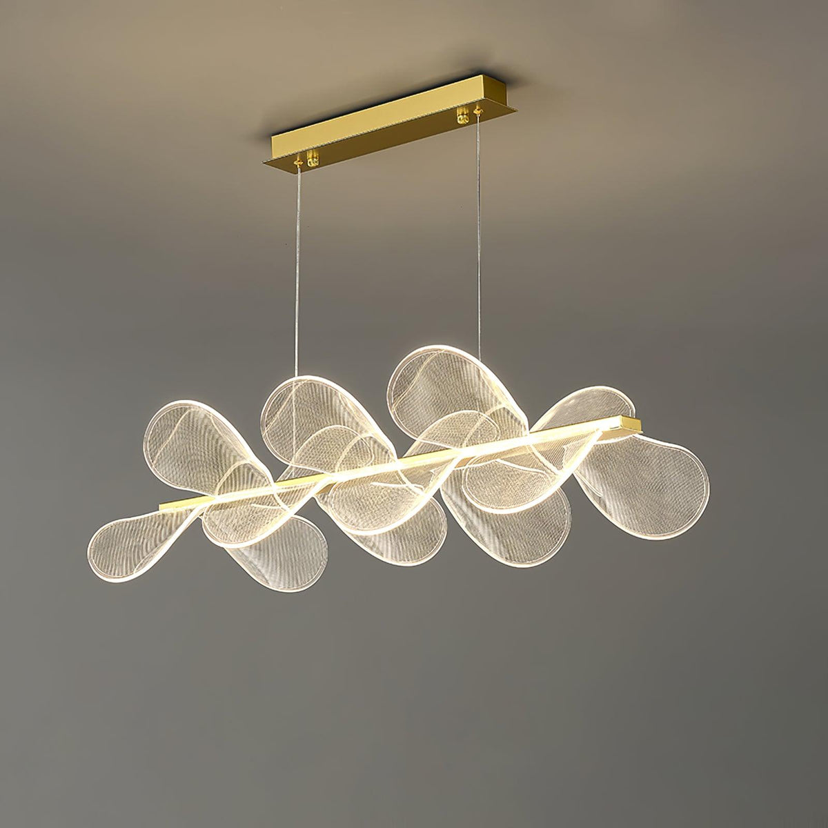 Celalira Chandelier Bain Flying Flowers Acrylic
