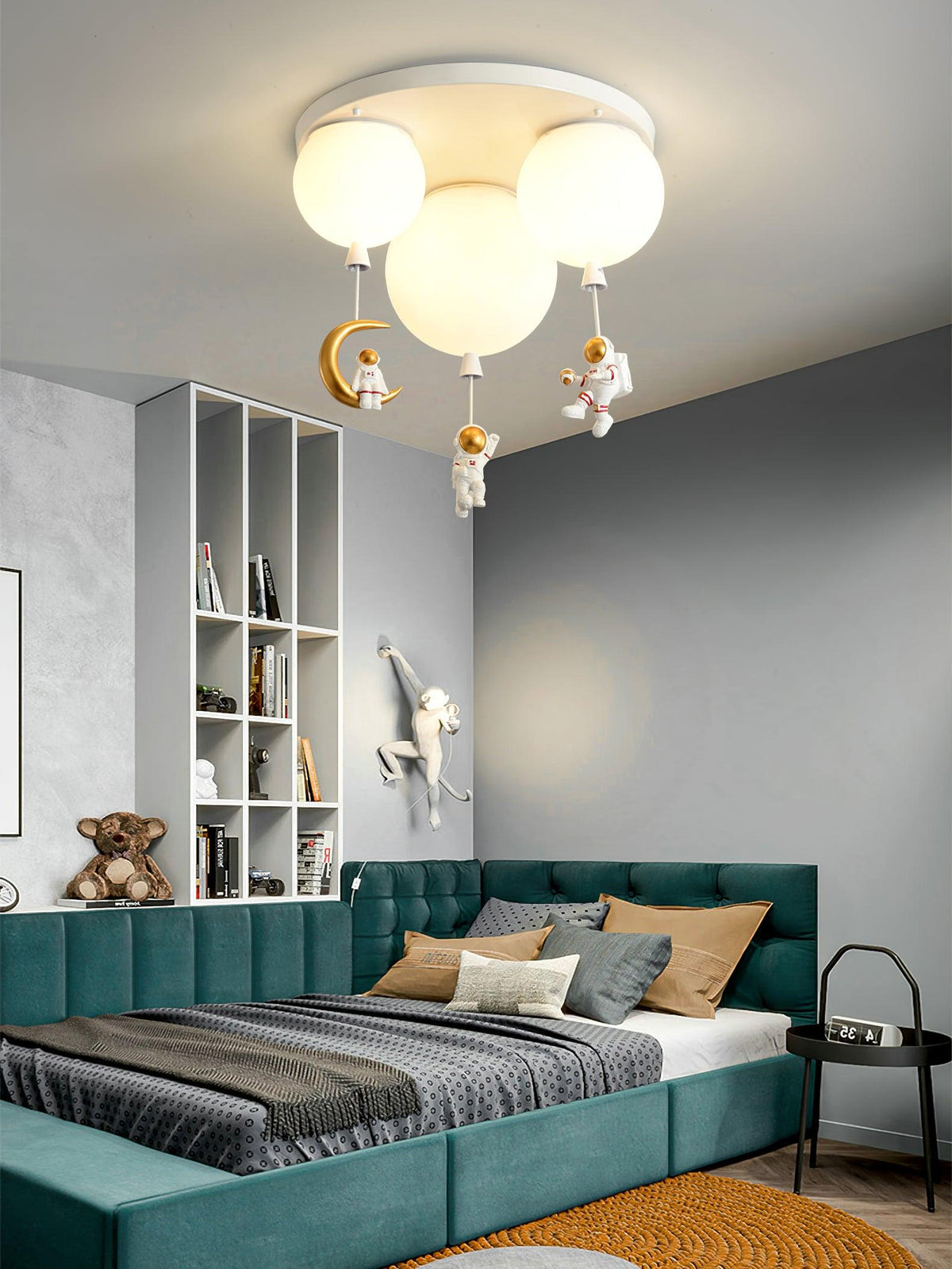 Gorvin Frosted Balloon Combination Ceiling Lamp