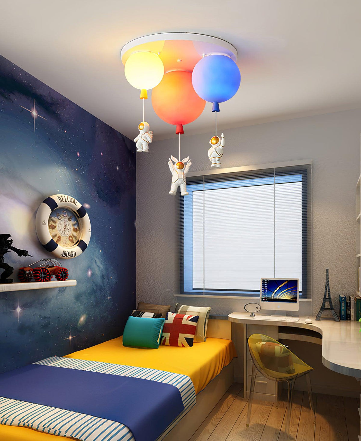 Gorvin Frosted Balloon Combination Ceiling Lamp