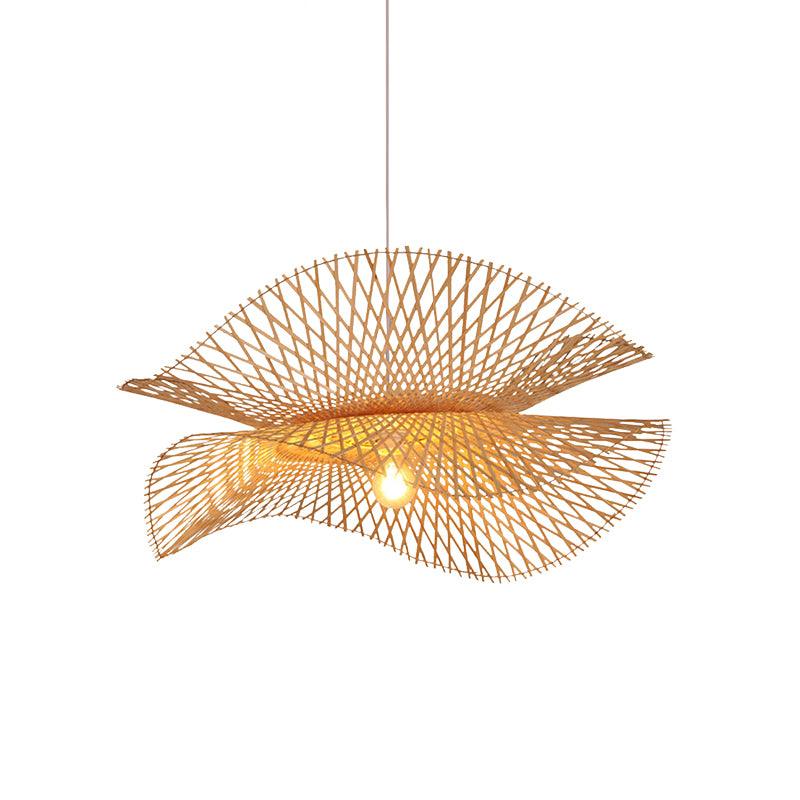 Twirl Bamboo Frame Pendant Lamp