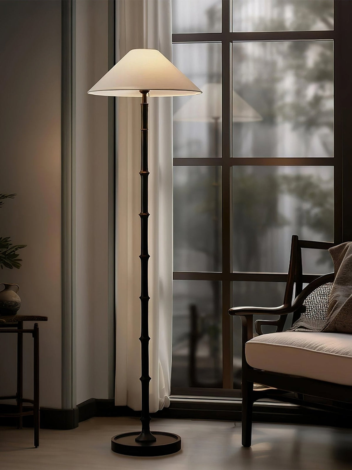 Zen Bamboo Knot Floor Lamp