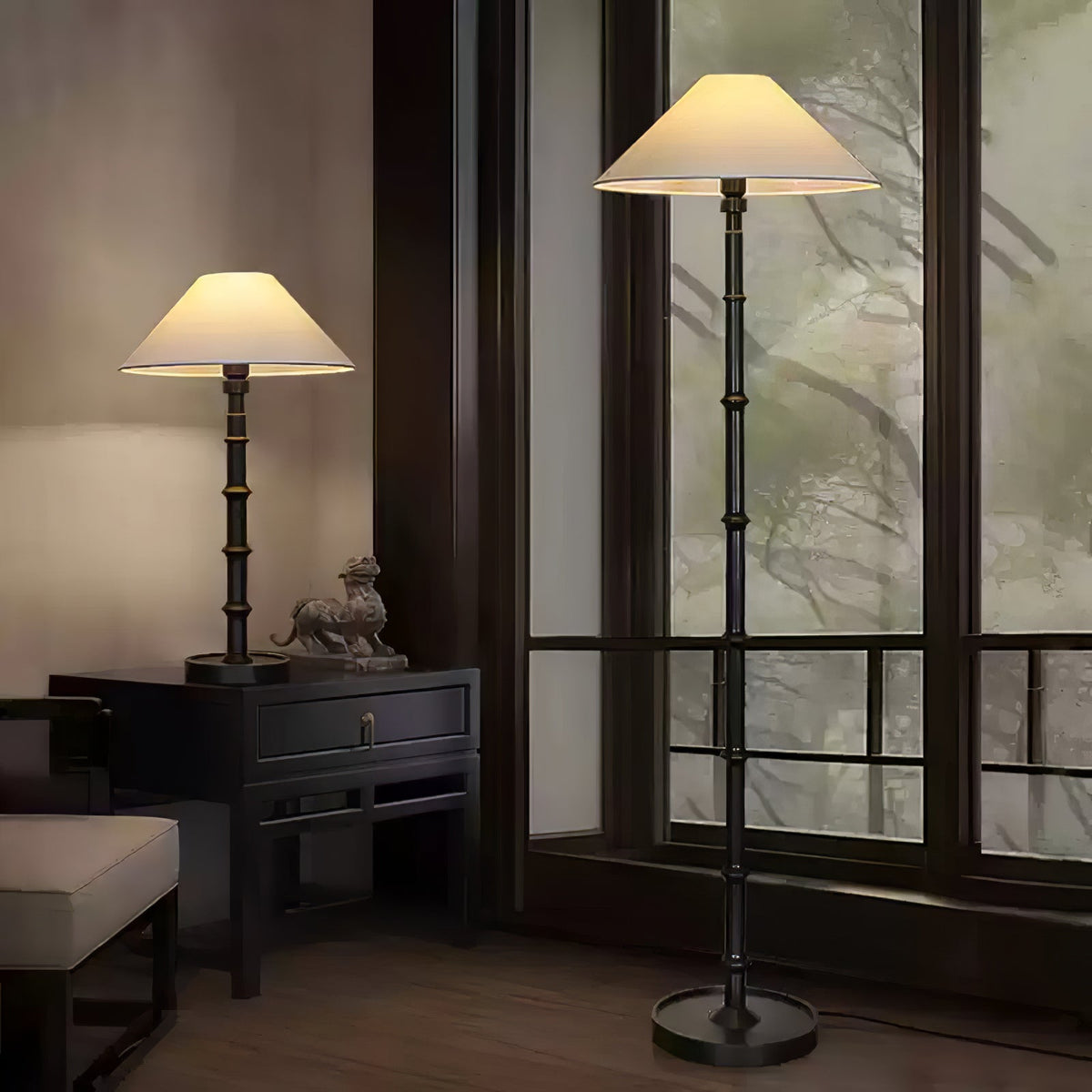 Zen Bamboo Knot Floor Lamp