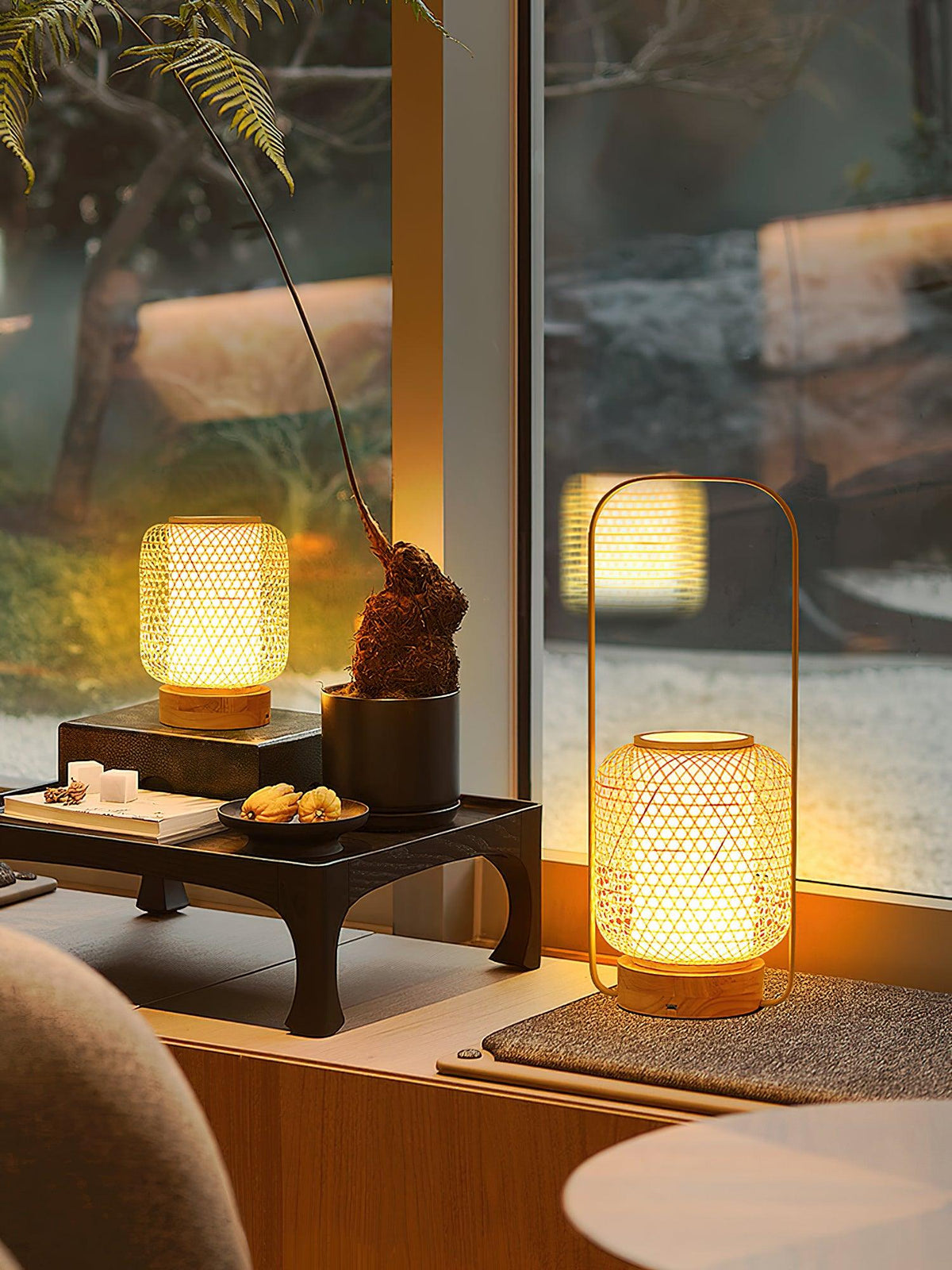 Orbituse Wooden Retro Table Lamp