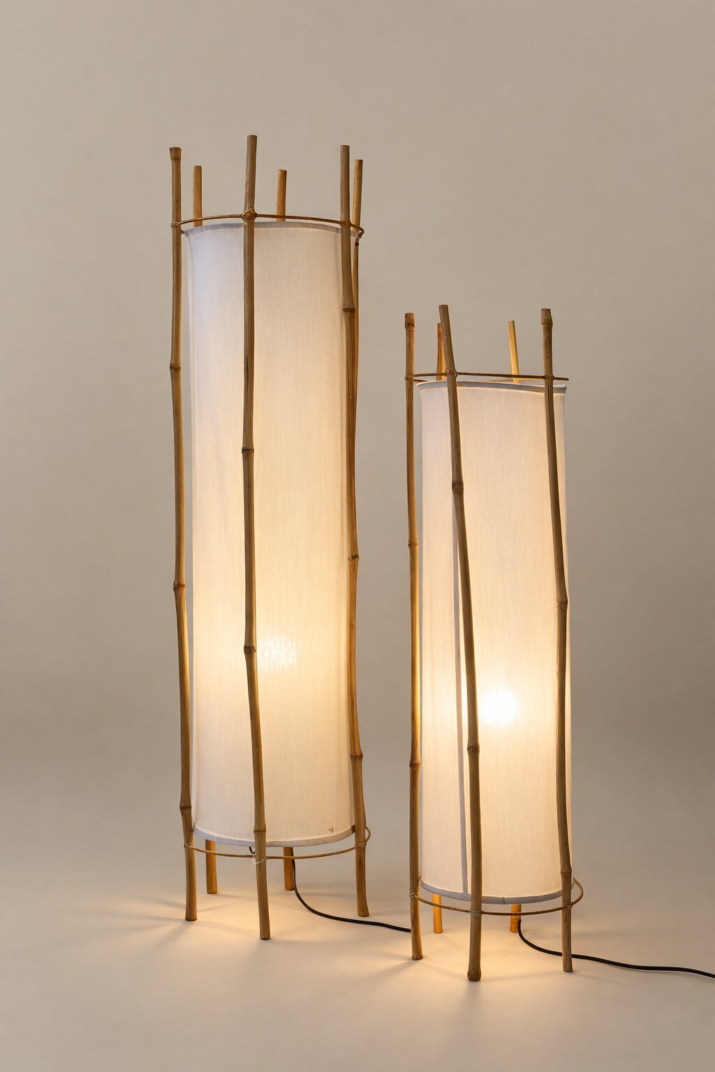 Canuia Bamboo Veil Lantern Floor Lamp