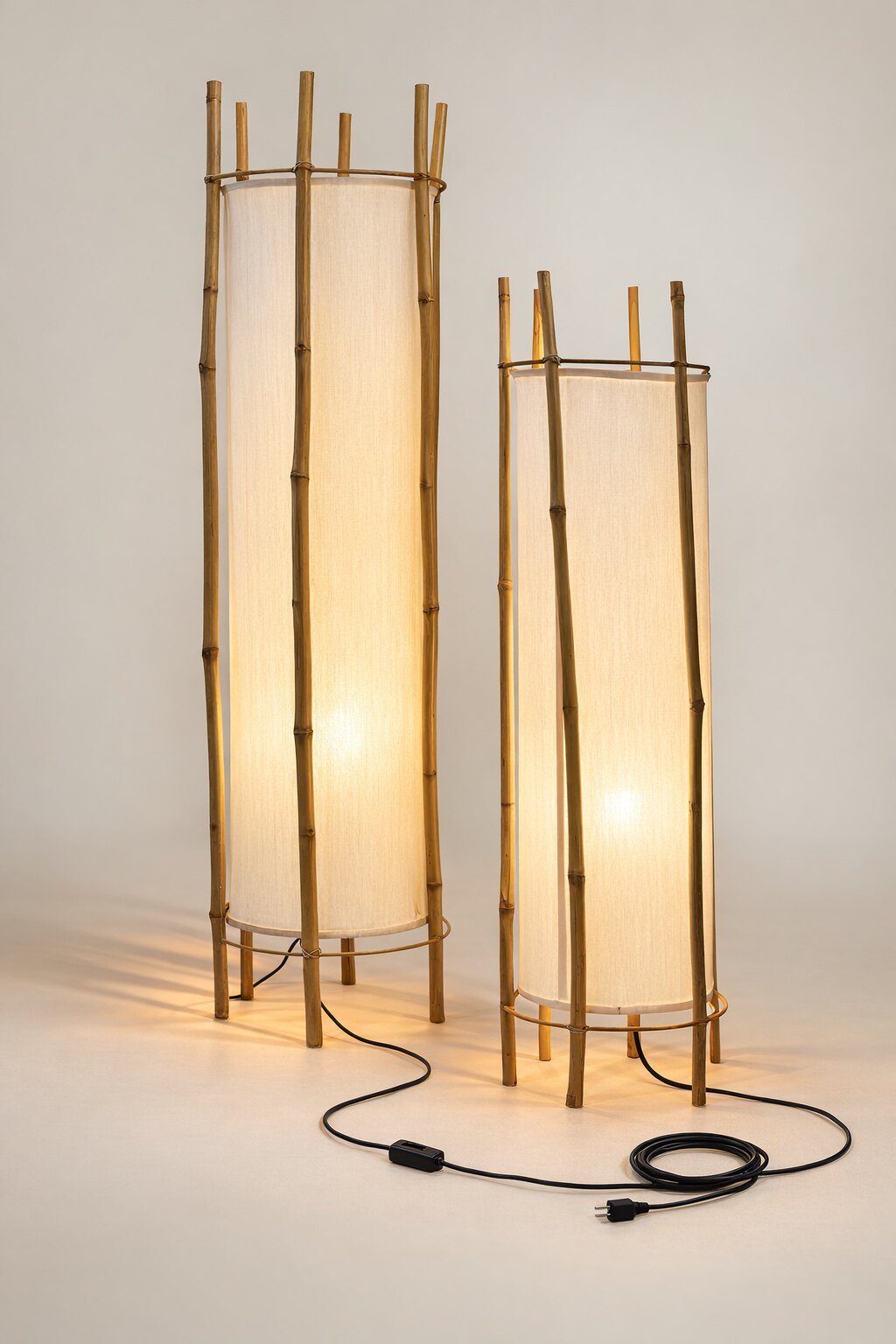 Canuia Bamboo Veil Lantern Floor Lamp