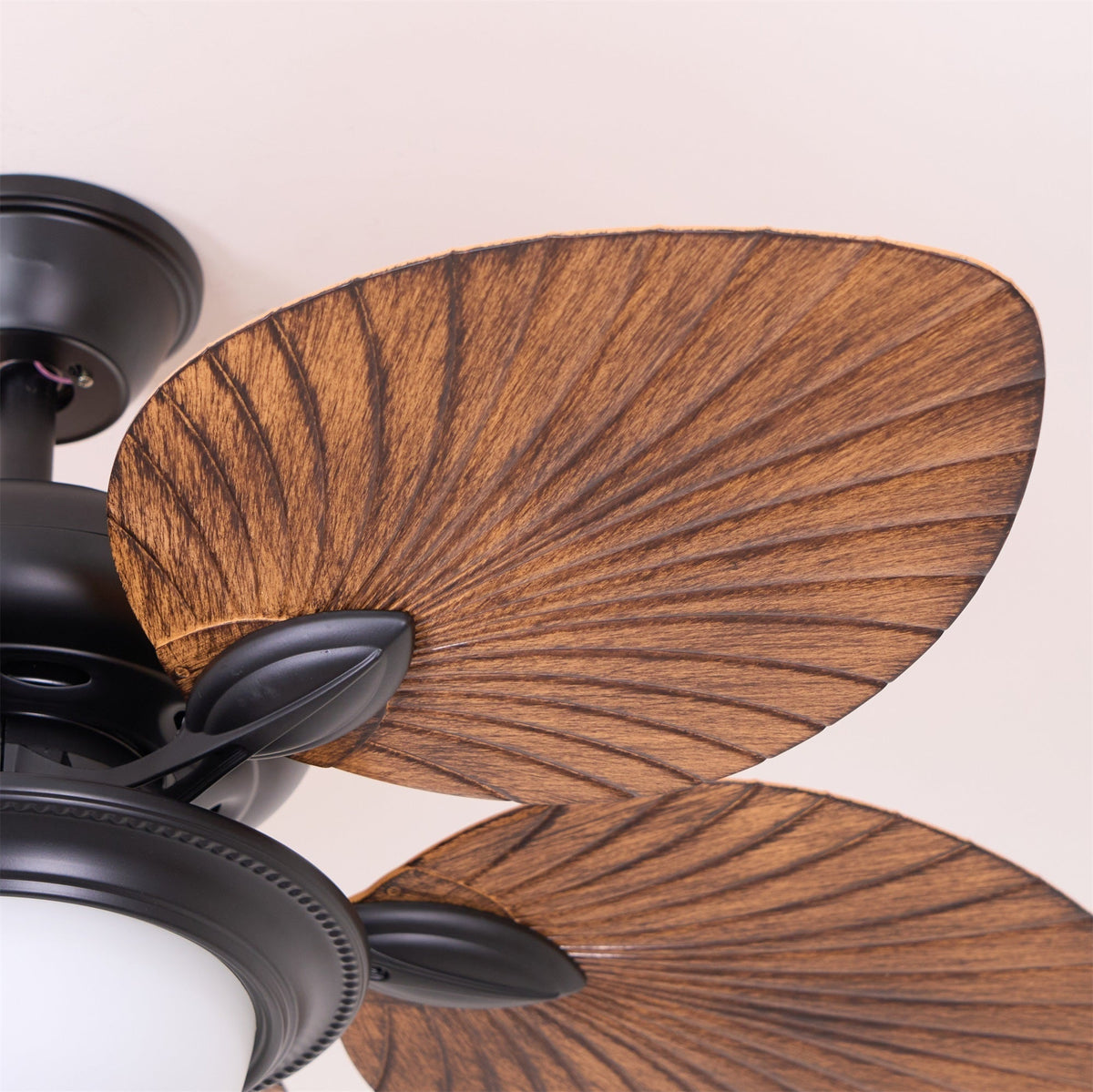 Virel Tropical Wood Ceiling Fan Light