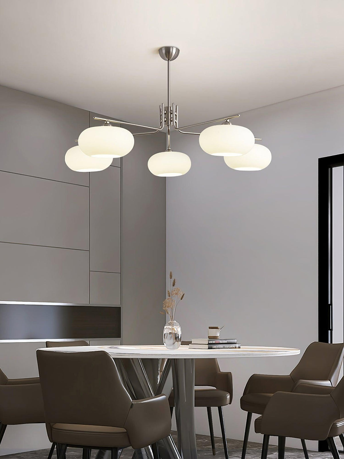 Deloz Chandelier Industrial 5-Light Modern