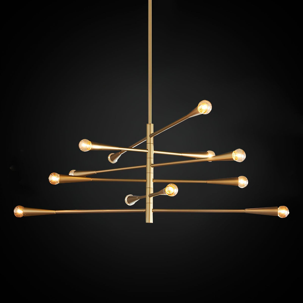 Sifuvyu Modern Minimalist Brass Metal Chandelier