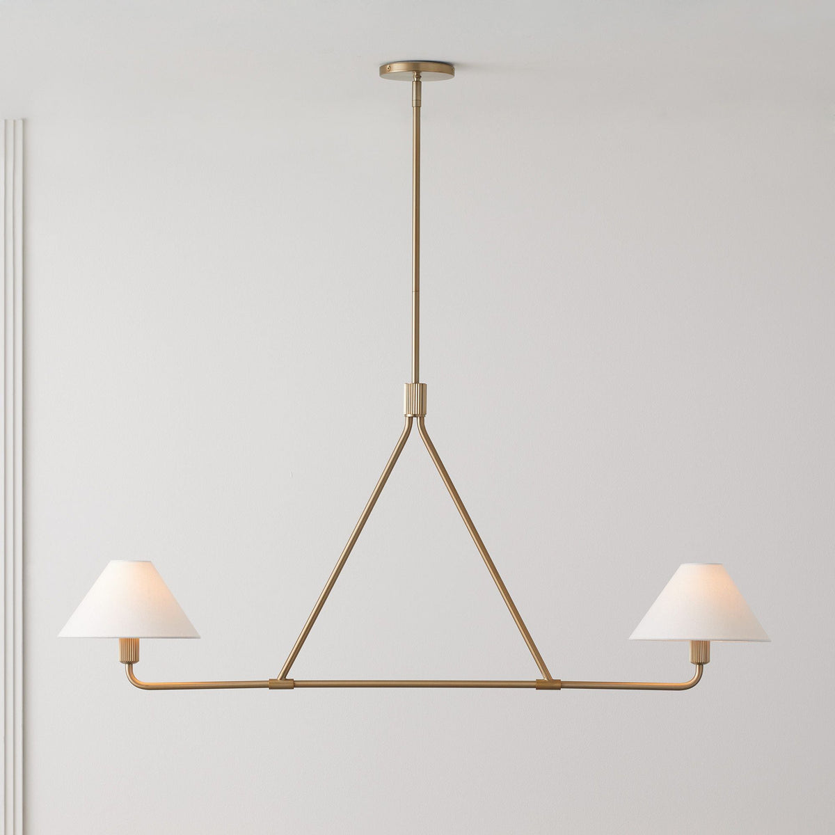 Vase Chandelier Cone Shade Minimalist
