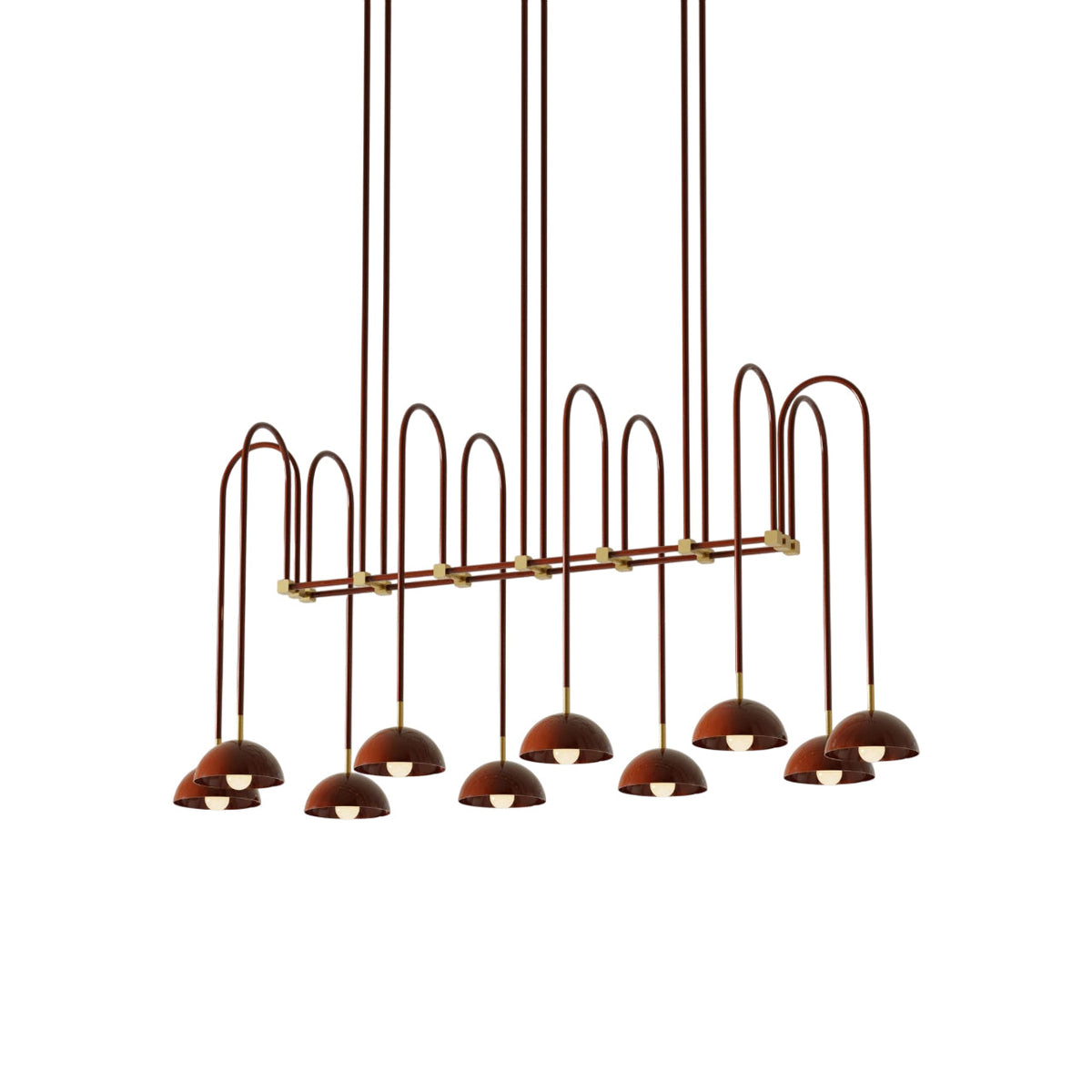 Blikuvyh Vintage Industrial Atelier Brass Chandelier