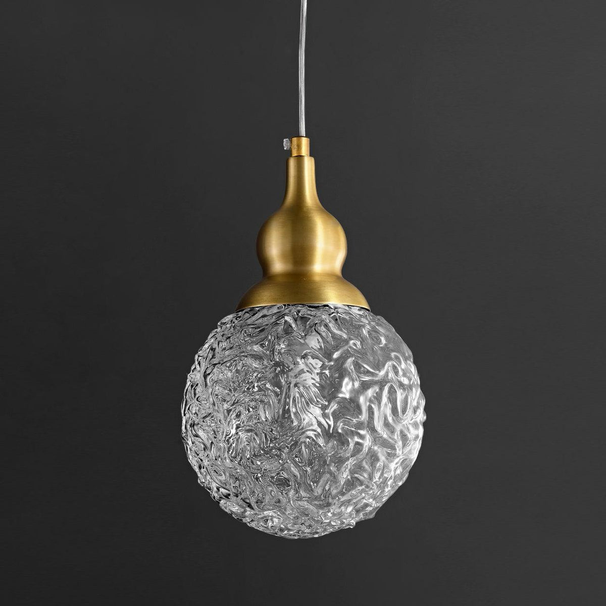 Cove Brass & Glass Glam Pendant Light