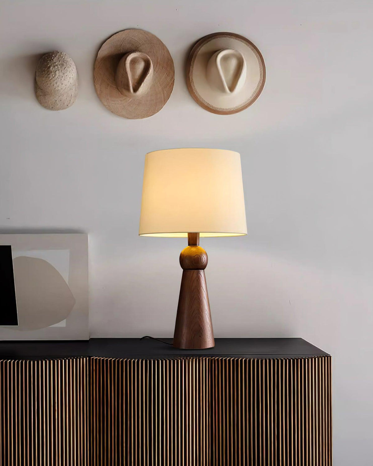 Lioria Wood Fabric Table Lamp