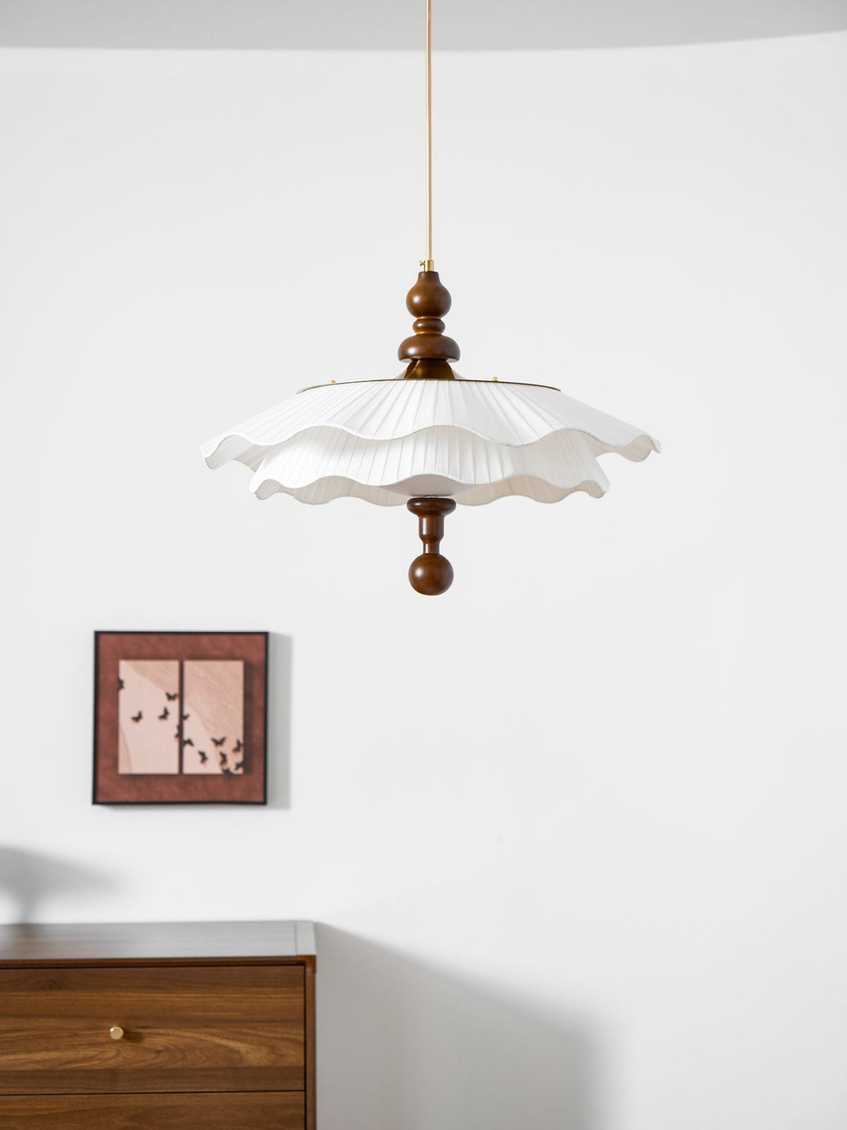 Pibel Belle Epoque Pleated Pendant Light