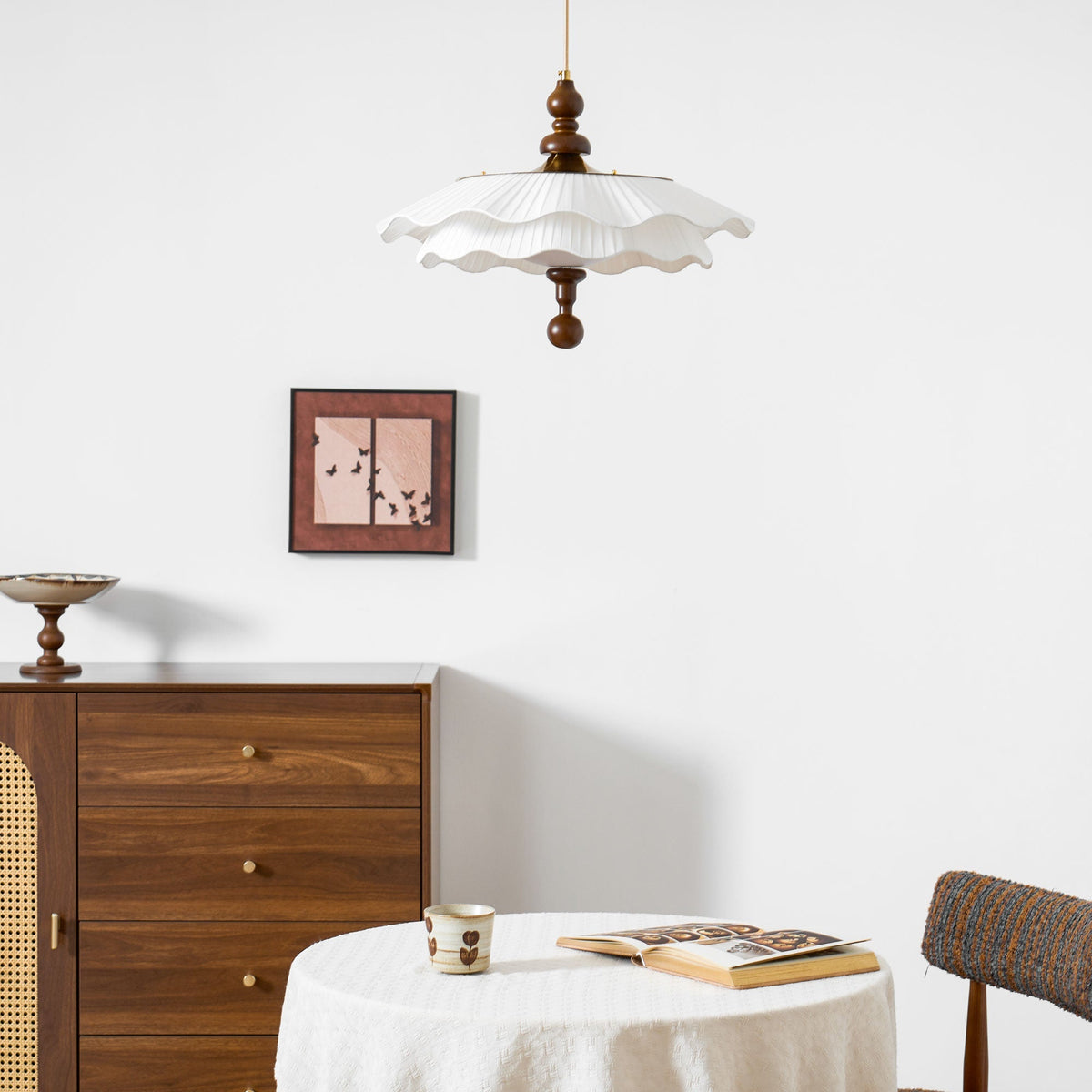 Pibel Belle Epoque Pleated Pendant Light