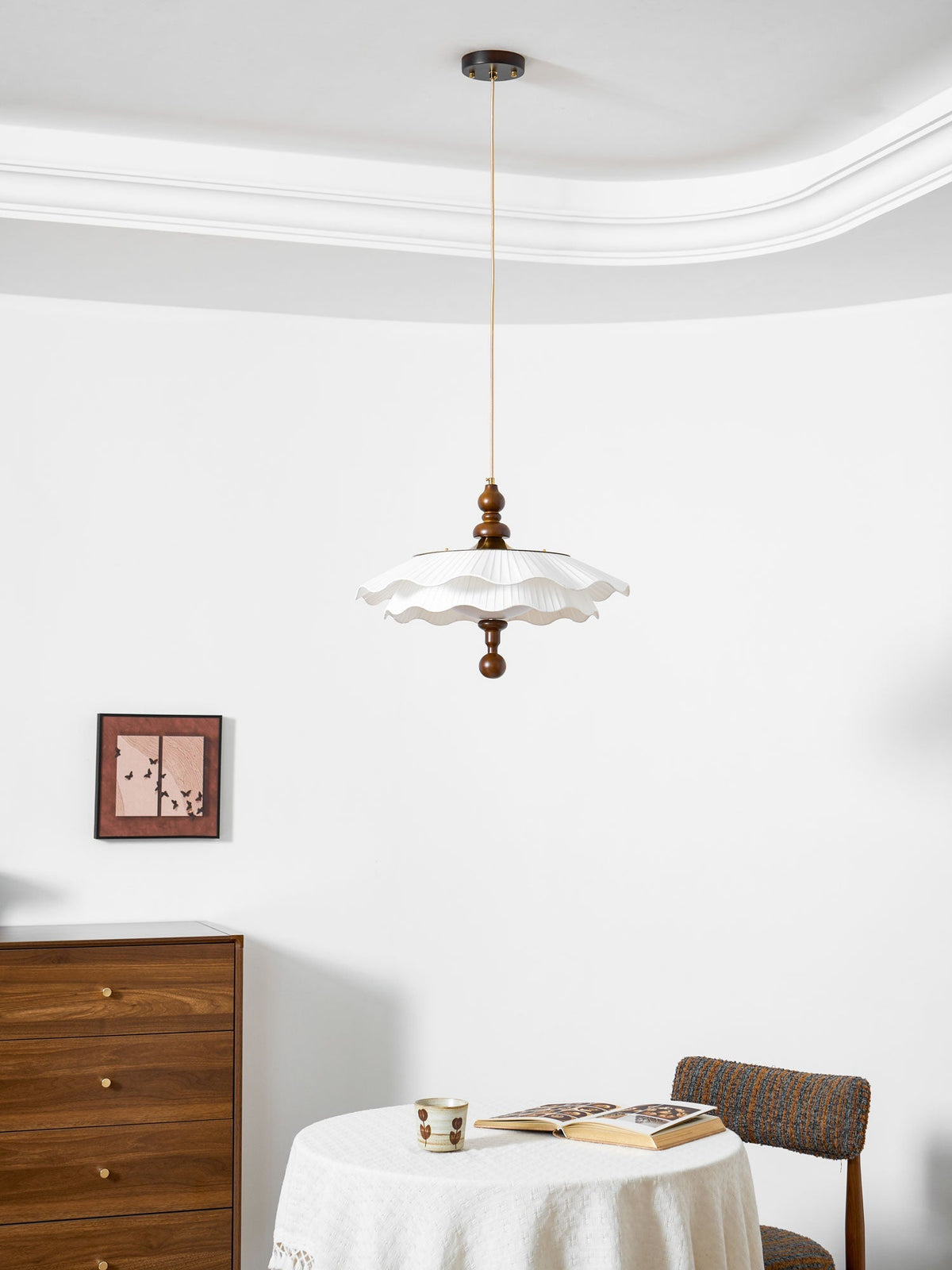 Pibel Belle Epoque Pleated Pendant Light