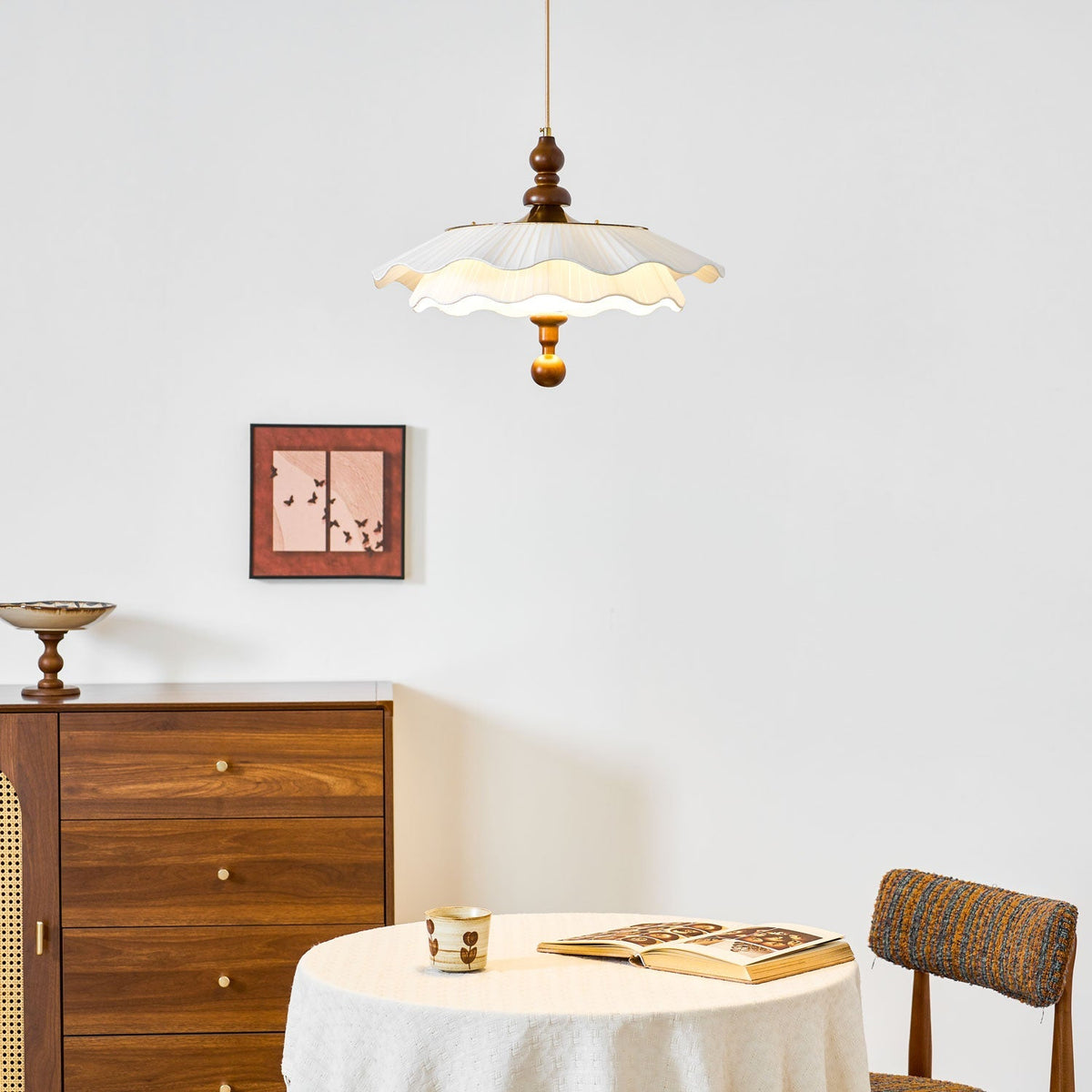 Pibel Belle Epoque Pleated Pendant Light