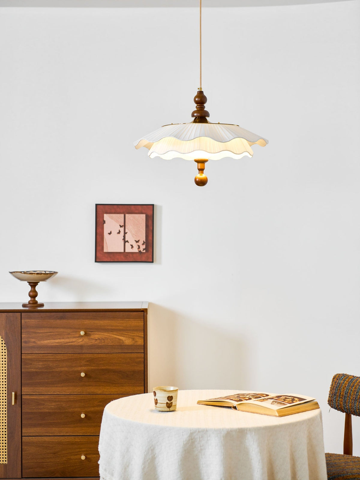 Pibel Belle Epoque Pleated Pendant Light