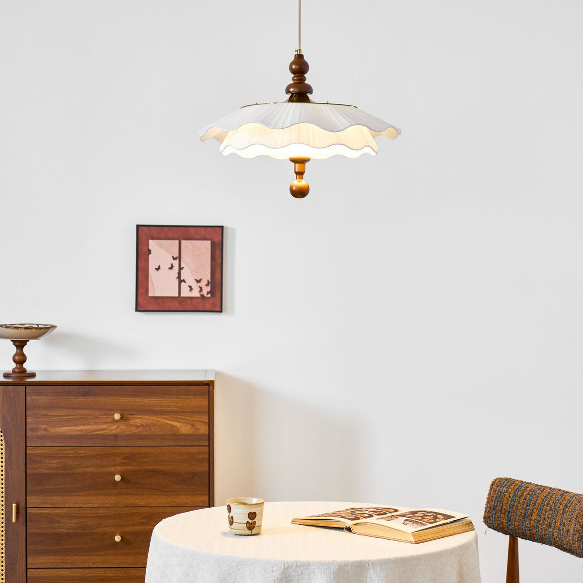 Pibel Belle Epoque Pleated Pendant Light
