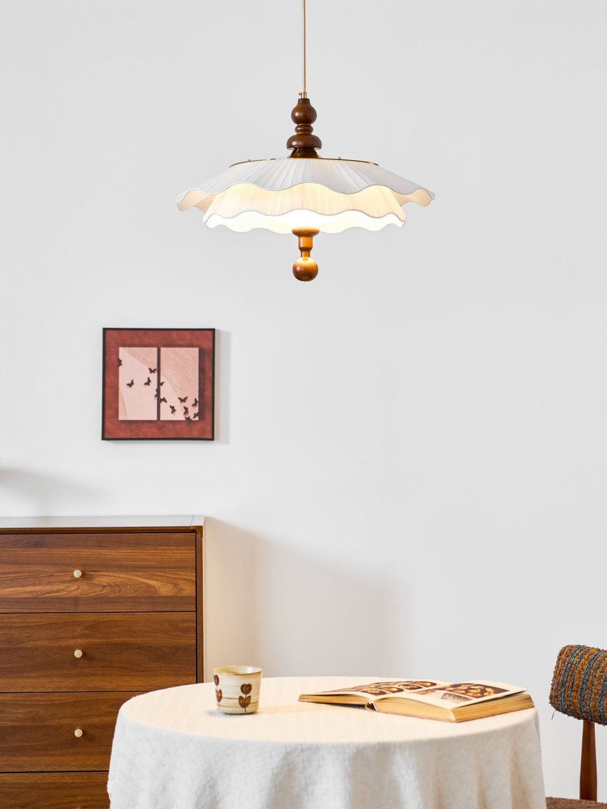Pibel Belle Epoque Pleated Pendant Light