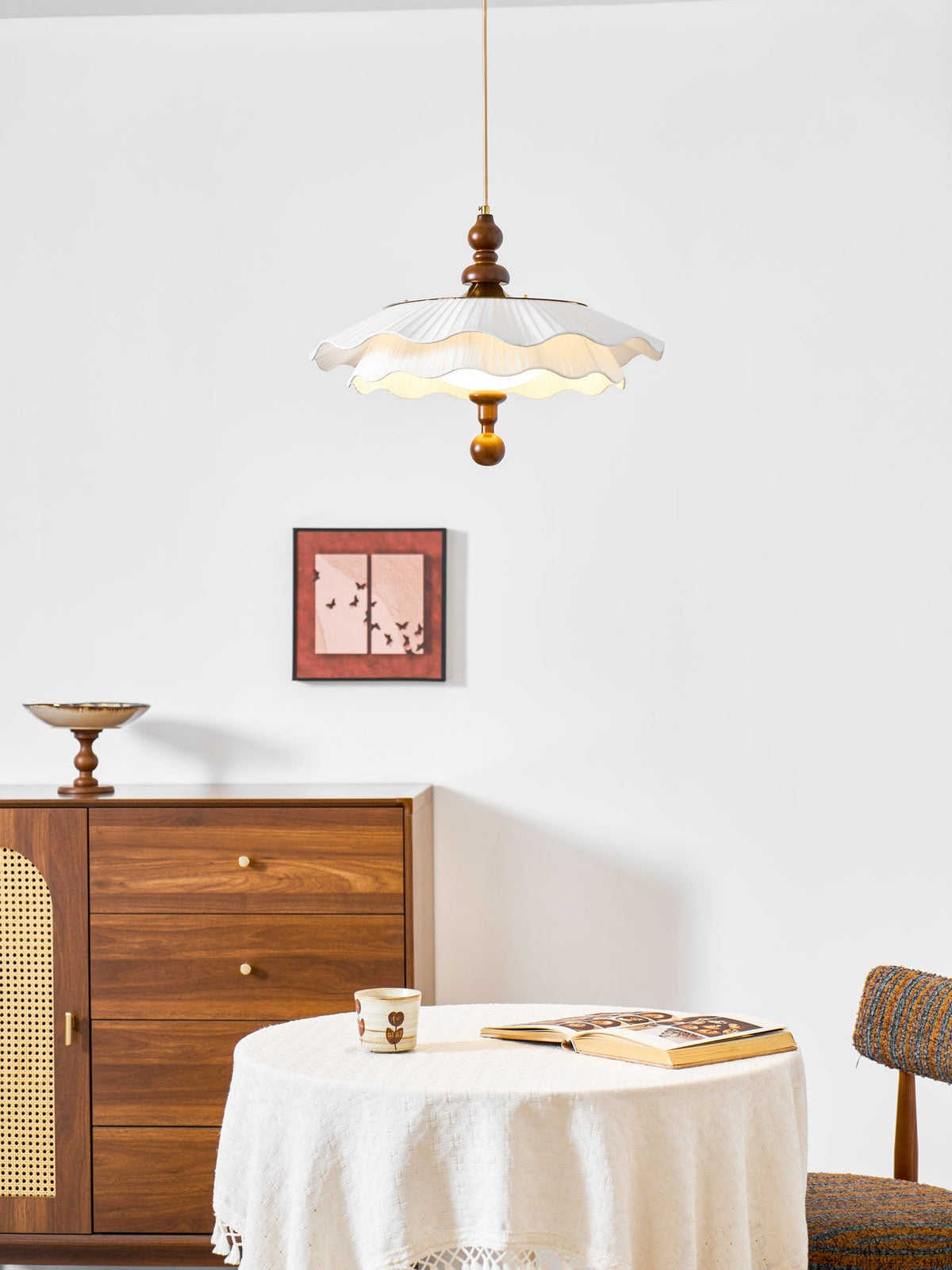 Pibel Belle Epoque Pleated Pendant Light