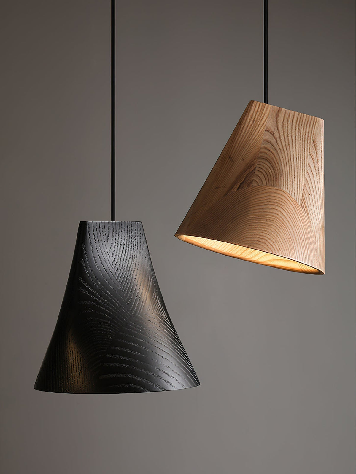 Ivarara Asymmetrical Wood Pendant Light