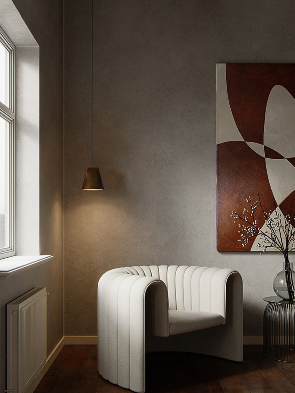 Ivarara Asymmetrical Wood Pendant Light