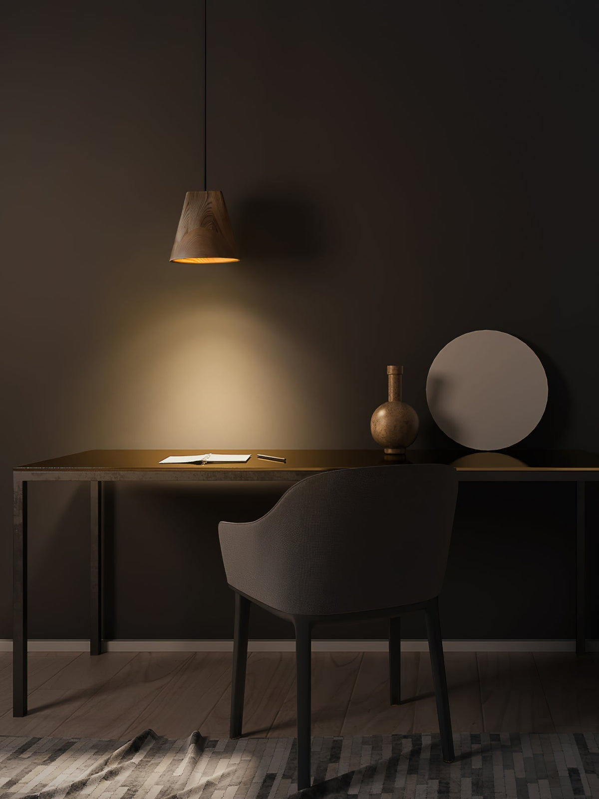 Ivarara Asymmetrical Wood Pendant Light