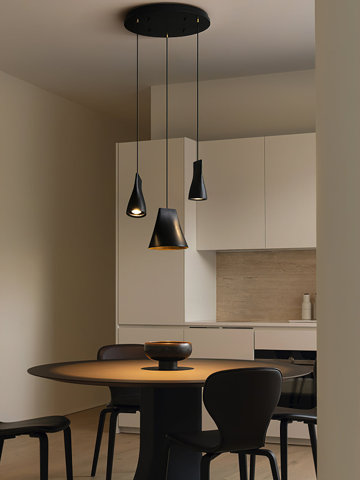 Ivarara Asymmetrical Wood Pendant Light