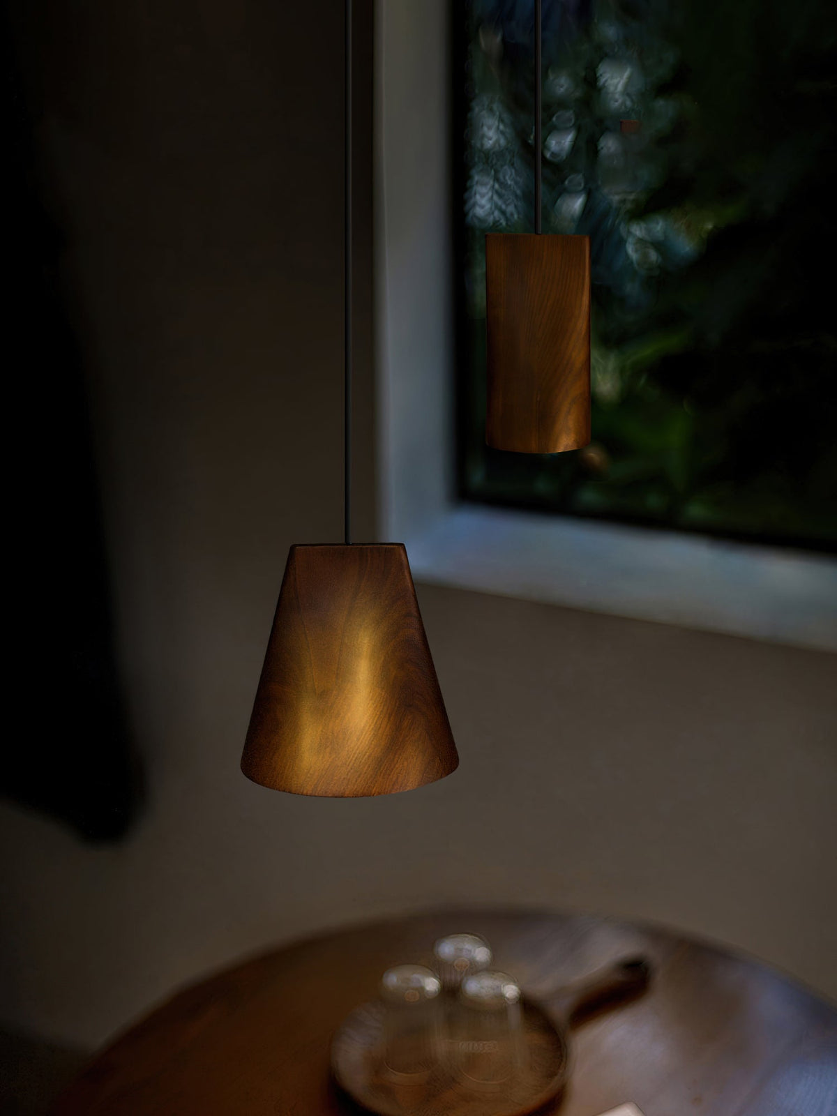 Ivarara Asymmetrical Wood Pendant Light