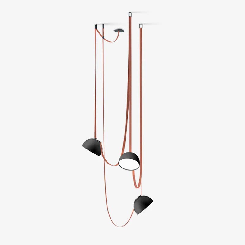 Elarok Modern Minimalist Combination Leather Pendant Light