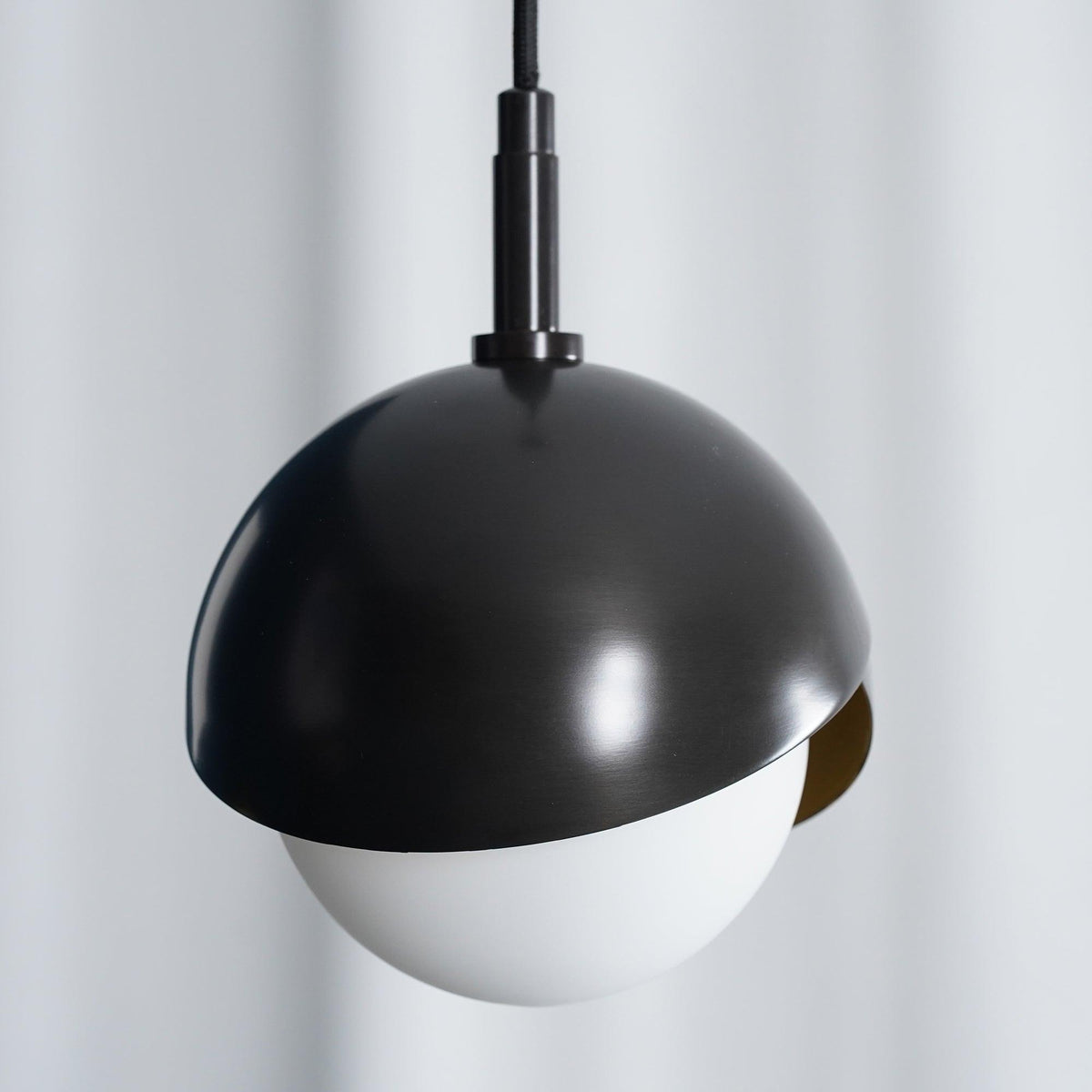 Jynara Pendant Lamp Brass Nested Opal Globe Modern