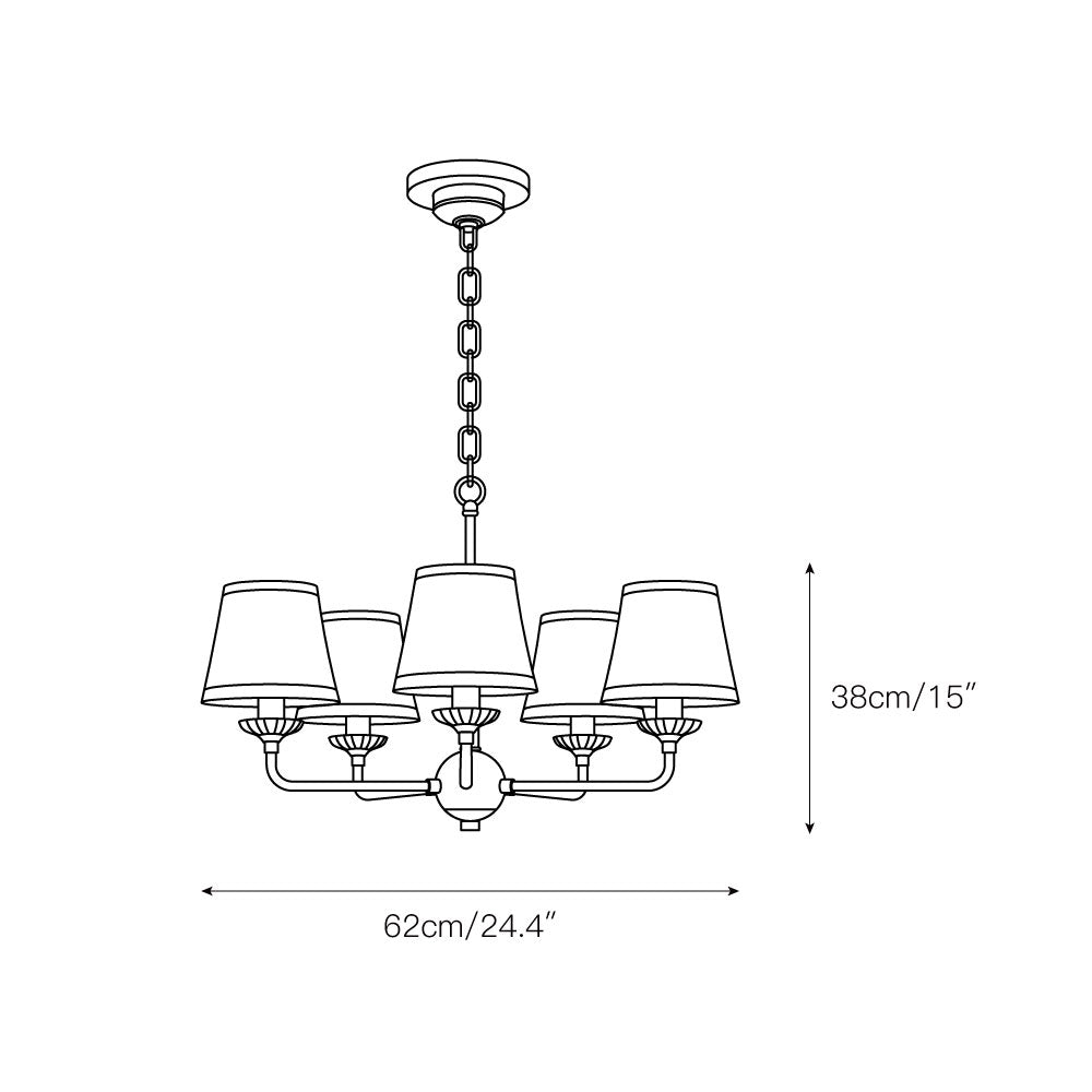 Hamei Brass Chandelier